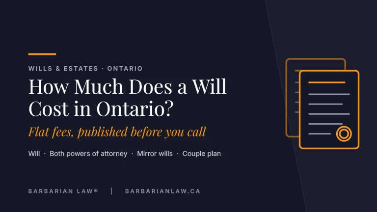 How Much Does a Will Cost in Ontario?